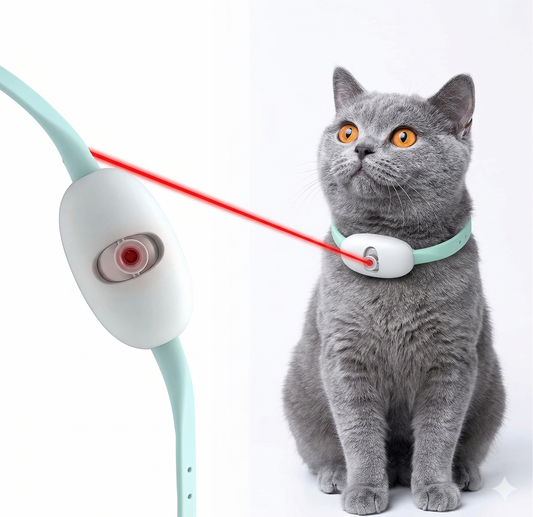 Collar Láser Interactivo Pro™ - ¡Diversión Infinita para tu Gato! (Pago Contra Entrega)