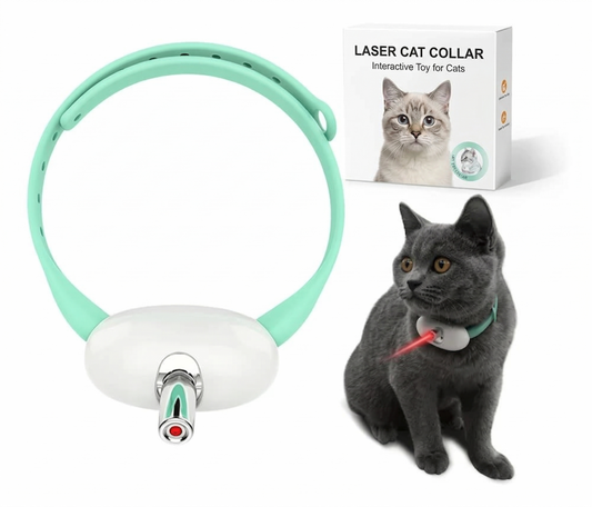 Collar Láser Interactivo Pro™ - ¡Diversión Infinita para tu Gato! (Pago Contra Entrega)